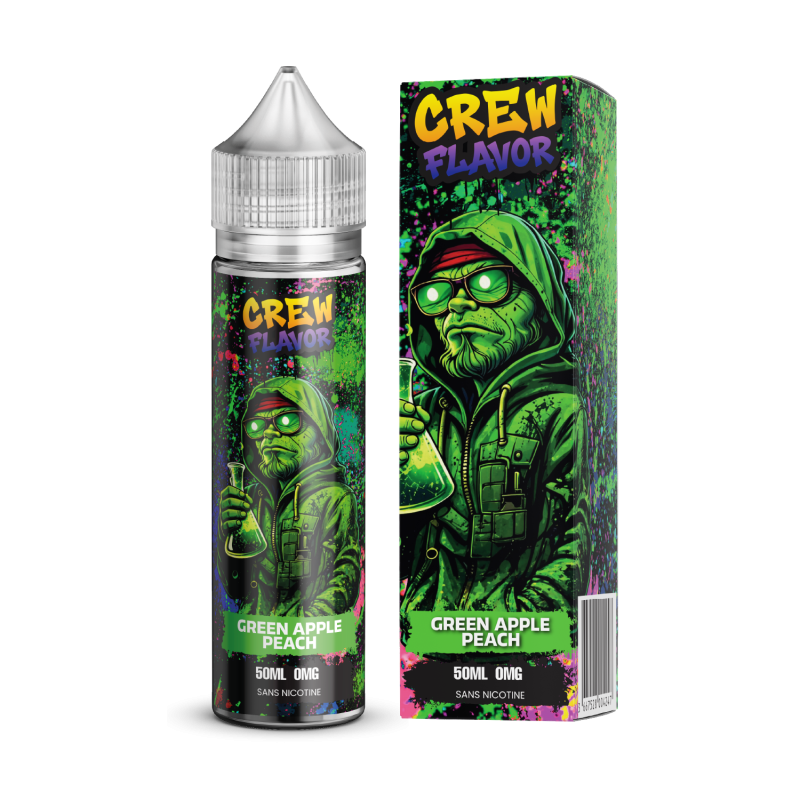 CREW FLAVOR  - GREEN APPLE PEACH - 50ML