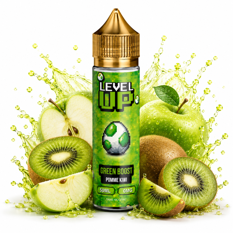 LEVEL UP - GREEN BOOST POMME KIWI - 50ML