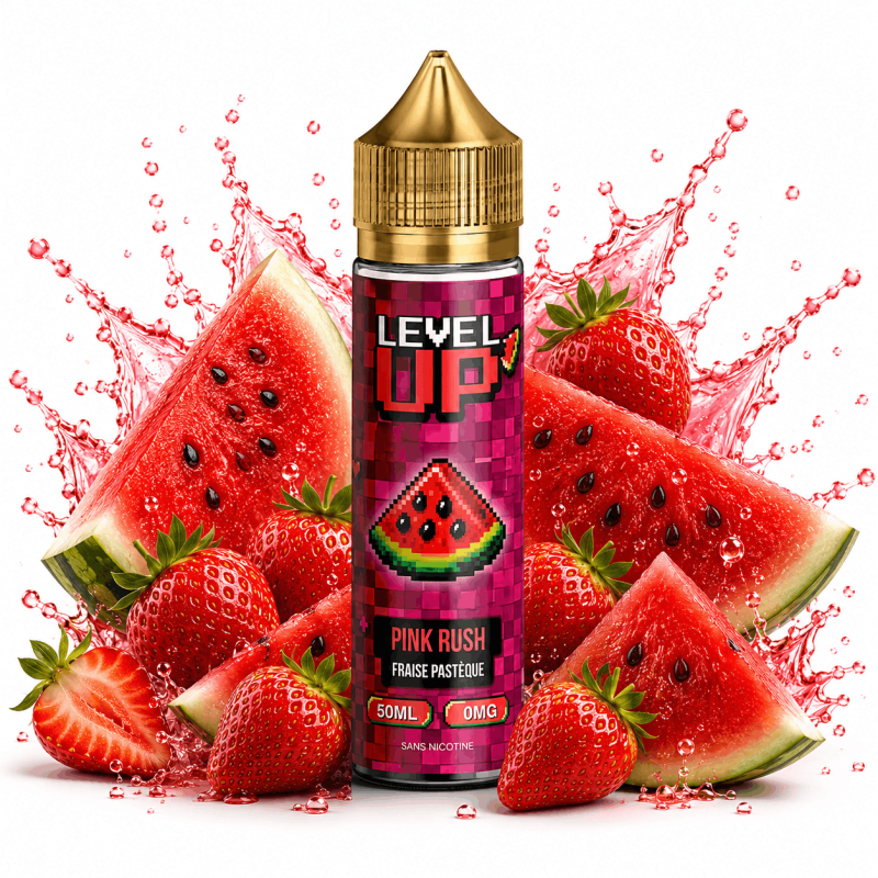 LEVEL UP - PINK RUSH FRAISE PASTÈQUE - 50ML