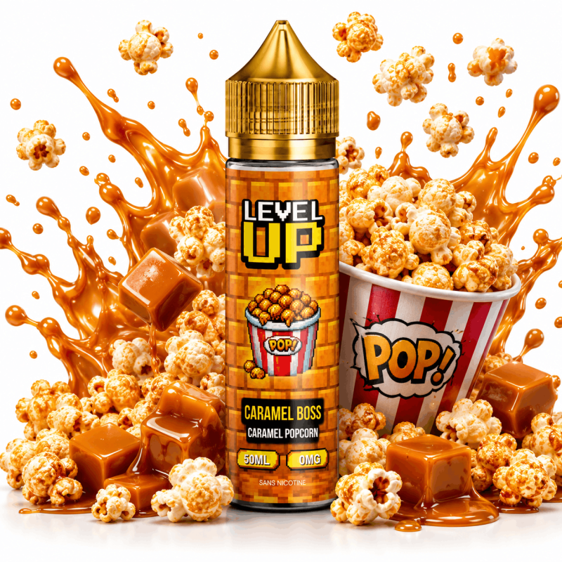 LEVEL UP - CARAMEL BOSS CARAMEL POPCORN- 50ML
